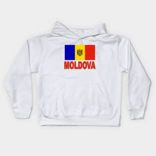 The Pride of Moldova - Moldovan Flag Design Kids Hoodie